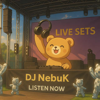 The DJ-NebuK-Bear on a vinyl cover